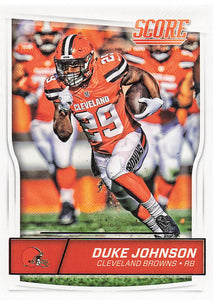 2016 Score Football Duke Johnson #77