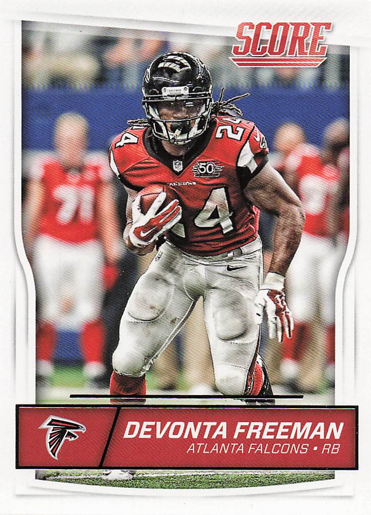 2016 Score Football Scorecard Devonta Freeman #13