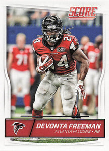 2016 Score Football Scorecard Devonta Freeman #13