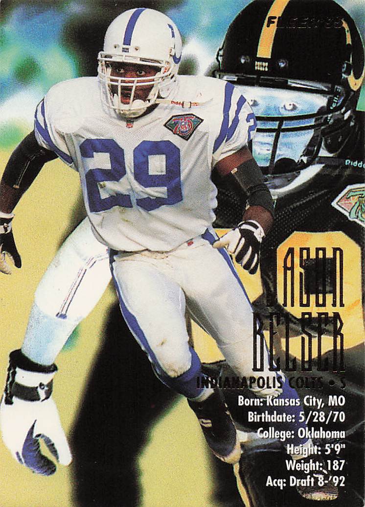 1995 Fleer Football Jason Belser #157