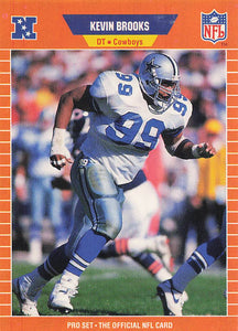 1989 Pro Set Football Kevin Brooks #88 Rookie
