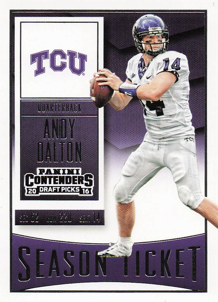 2016 Panini Contenders Draft Picks Football Andy Dalton #9