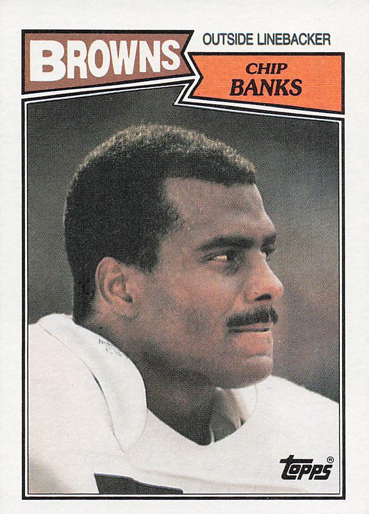 1987 Topps Football Chip Banks #91