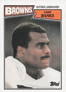1987 Topps Football Chip Banks #91