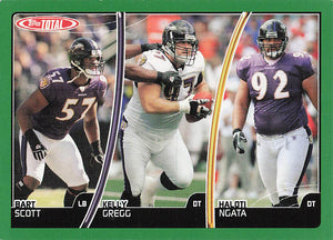 2007 Topps Total Football Kelly Gregg / Bart Scott / Haloti Ngata #96
