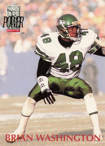 1992 Pro Set Power Football Brian Washington #148
