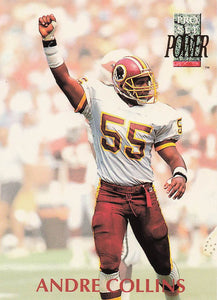 1992 Pro Set Power Football Andre Collins #155