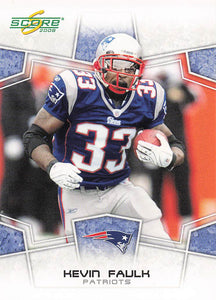 2008 Score Football Scorecard Kevin Faulk #187