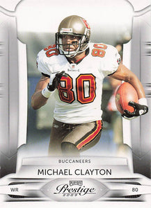2009 Playoff Prestige Football Michael Clayton #93