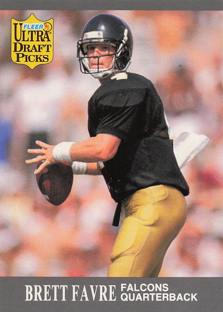 1991 Ultra Football Brett Favre #283b Rookie