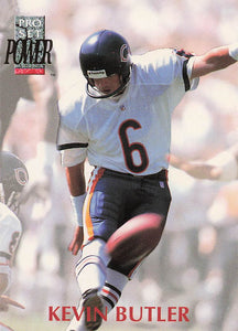 1992 Pro Set Power Football Kevin Butler #106