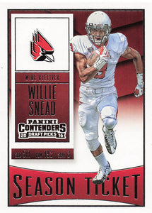 2016 Panini Contenders Draft Picks Football Willie Snead #100