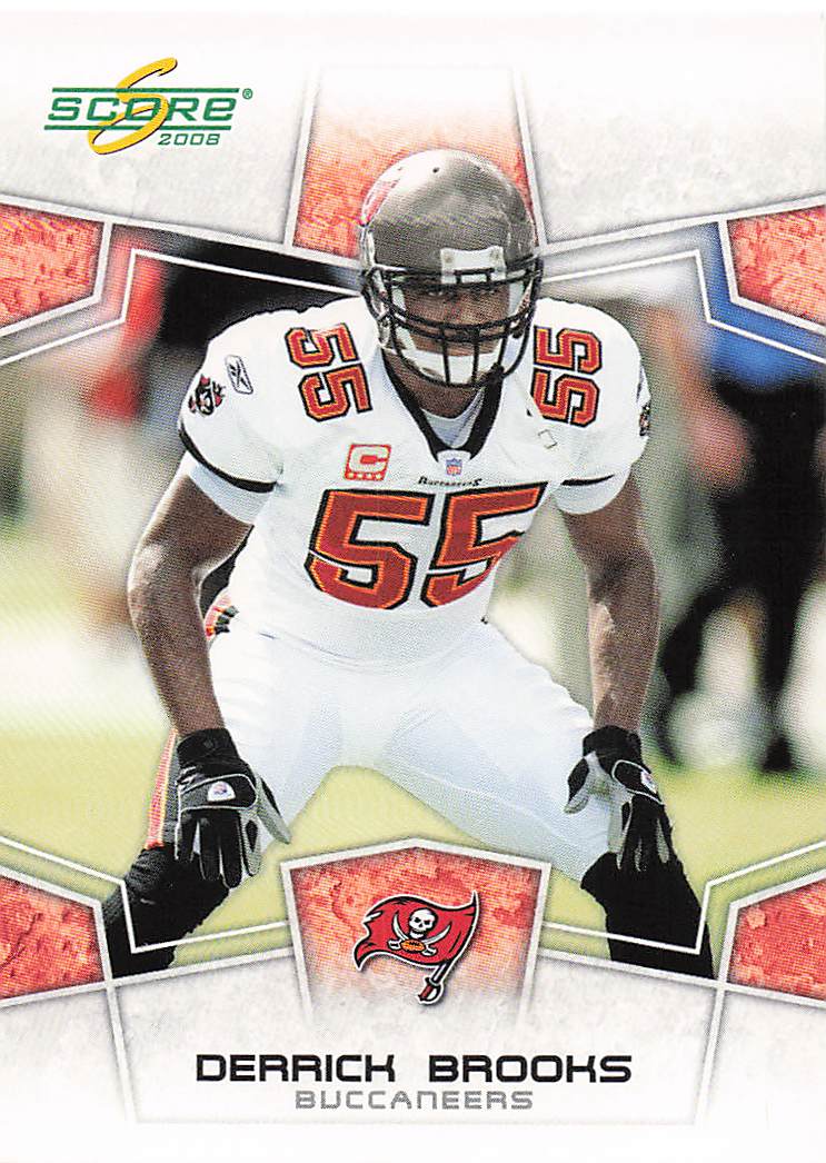 2008 Score Football Derrick Brooks #308