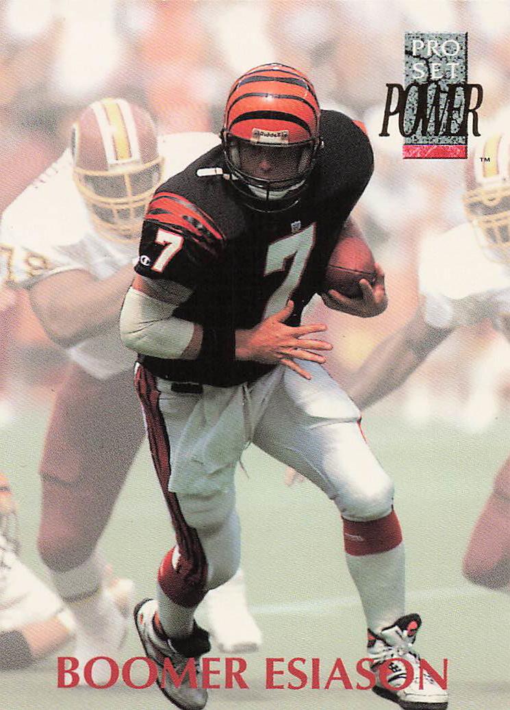 1992 Pro Set Power Football Boomer Esiason #107
