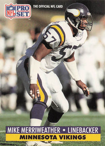 1991 Pro Set Football Mike Merriweather #219