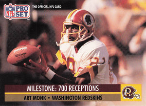 1991 Pro Set Football Art Monk #22