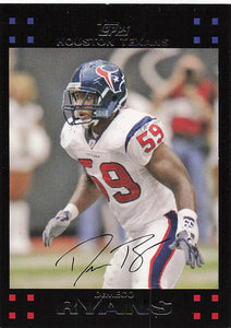 2007 Topps Football Demeco Ryans #273