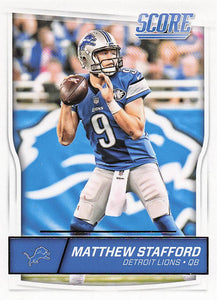 2016 Score Football Matthew Stafford #107
