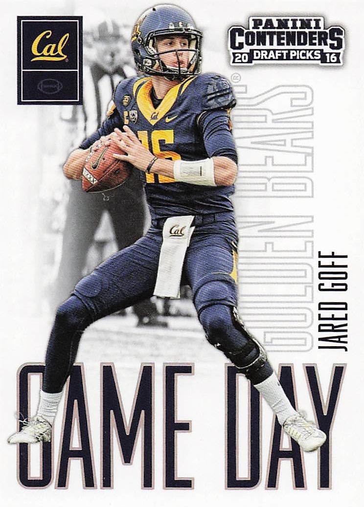 2016 Panini Contenders Draft Picks Football Game Day Tickets Jared Goff #2