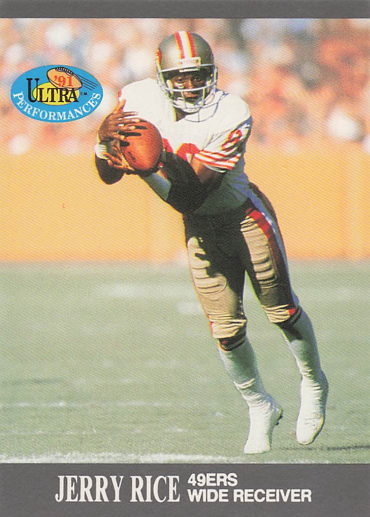 1991 Ultra Football Ultra Performances Jerry Rice #9