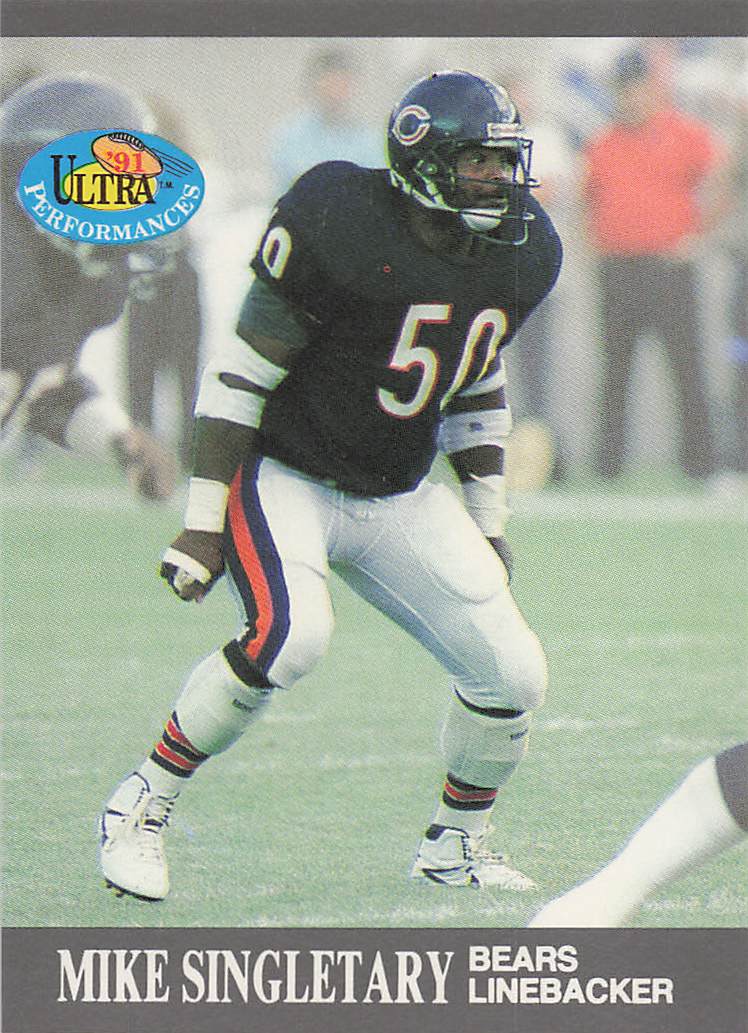 1991 Ultra Football Ultra Performances Mike Singletary #6