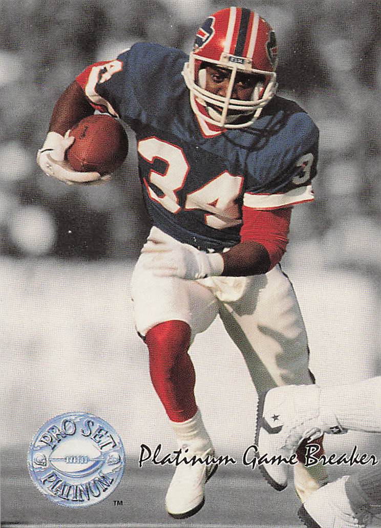 1991 Pro Set Platinum Football Platinum PC Thurman Thomas #PC10