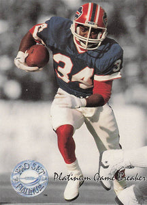 1991 Pro Set Platinum Football Platinum PC Thurman Thomas #PC10