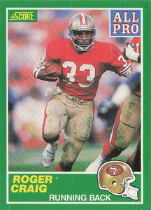 1989 Score Football Roger Craig #297