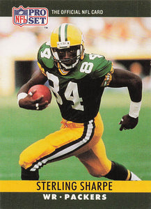 1990 Pro Set Football Sterling Sharpe #114a