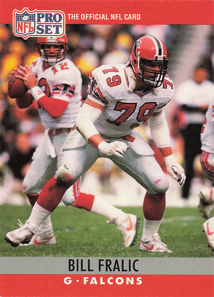 1990 Pro Set FACT Cincinnati Football Bill Fralic #34