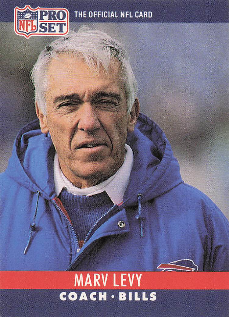 1990 Pro Set Football Marv Levy #48