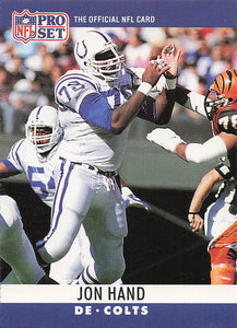 1990 Pro Set Football Jon Hand #132