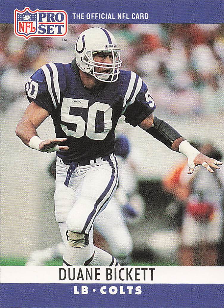 1990 Pro Set Football Duane Bickett #130