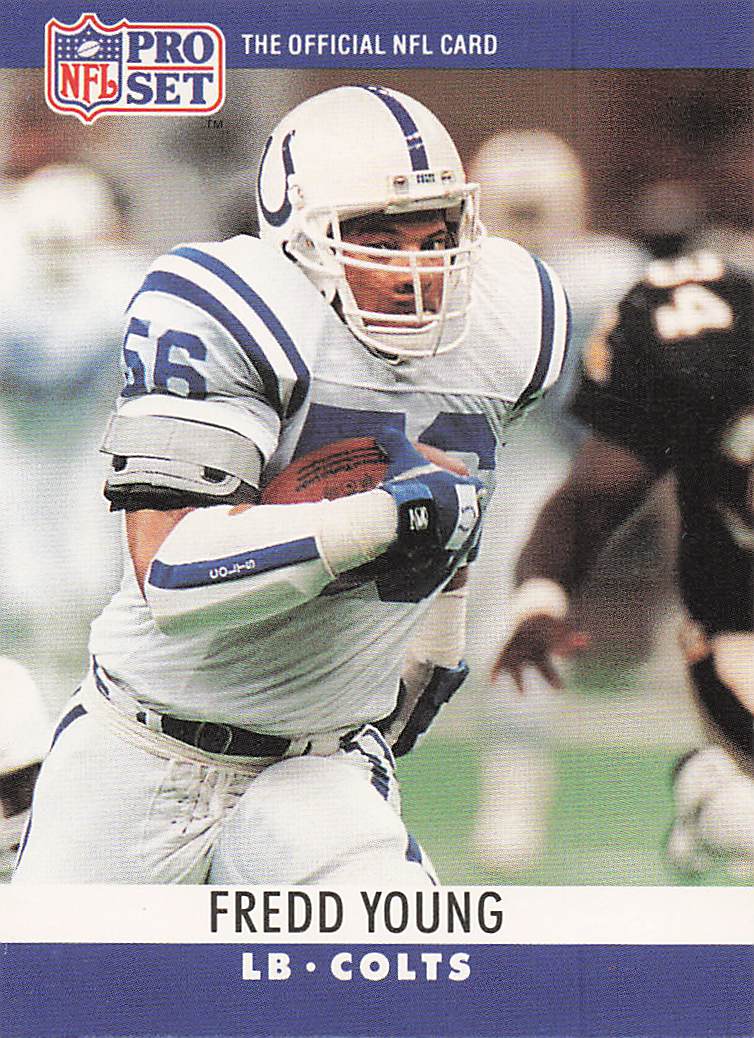 1990 Pro Set Football Fredd Young #138