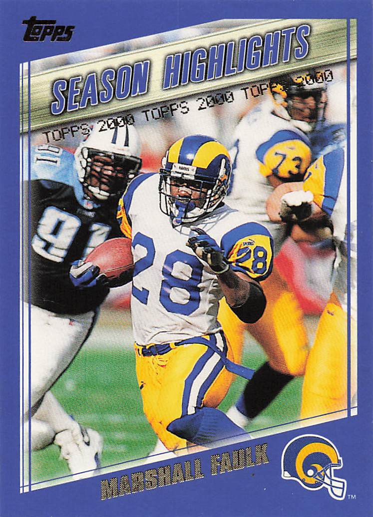 2000 Topps Football Marshall Faulk #325