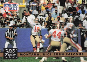 1991 Pro Set Football Montana, Rice Burn Falcons #329