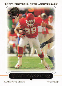 2005 Topps Football Tony Gonzalez #143