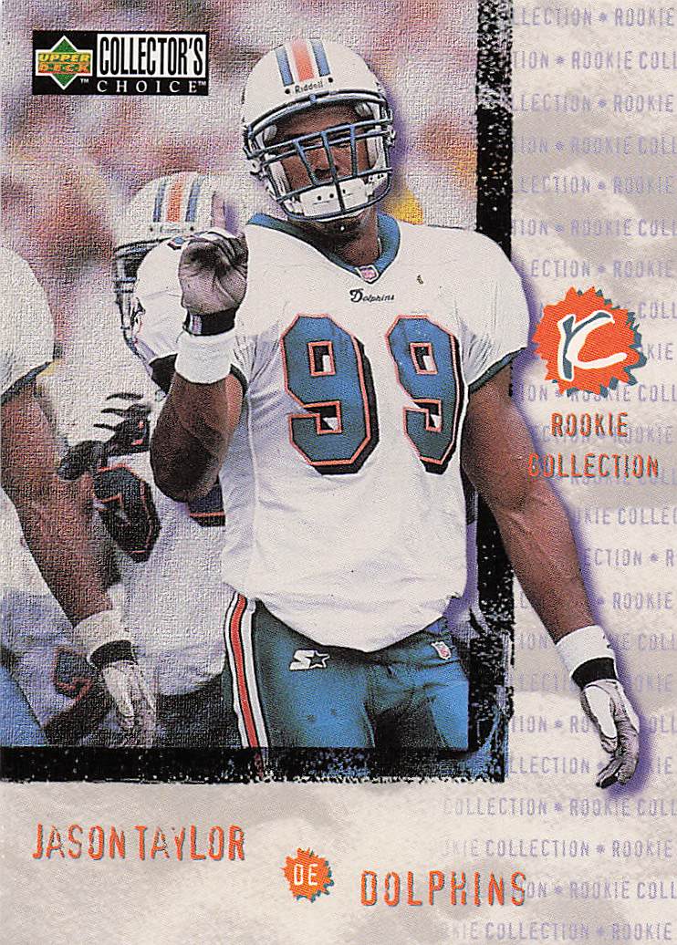 1997 Collector's Choice Football Jason Taylor #330 Rookie