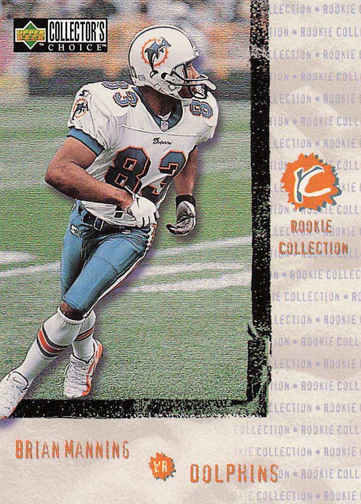 1997 Collector's Choice Football Brian Manning #331 Rookie