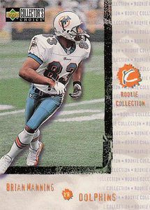 1997 Collector's Choice Football Brian Manning #331 Rookie