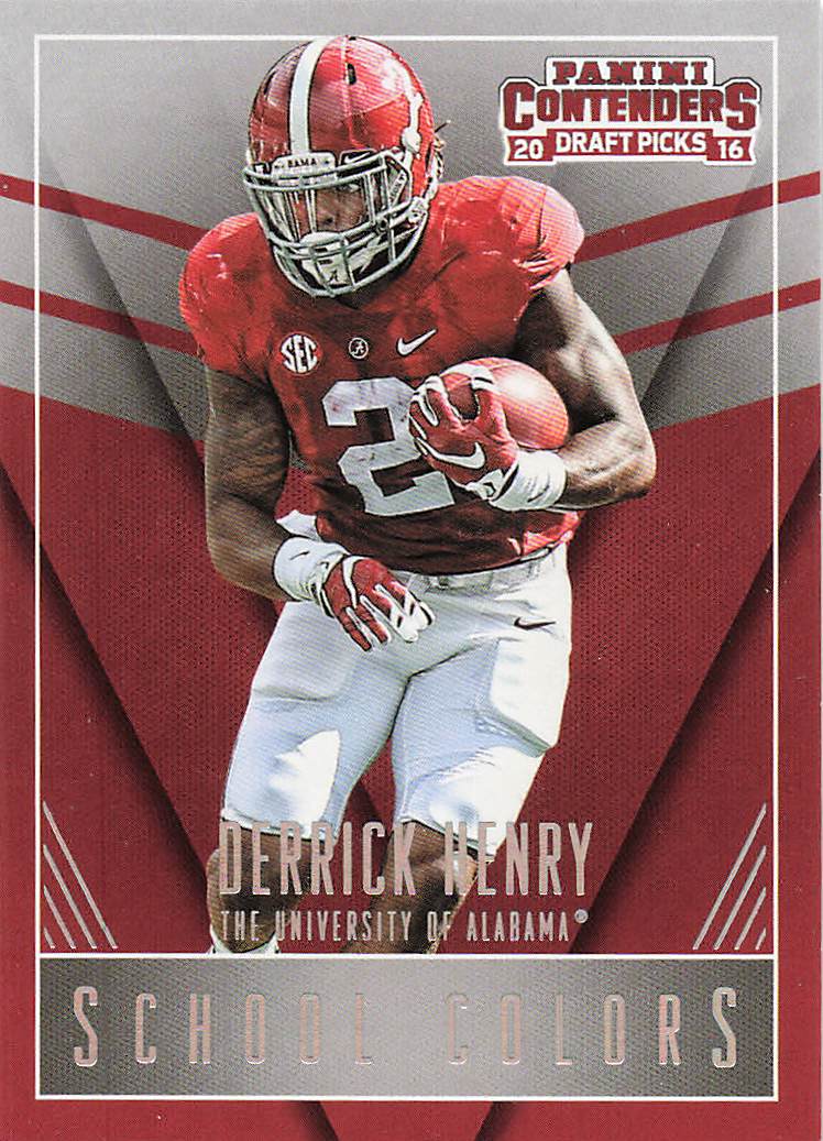 2016 Panini Contenders Draft Picks Football School Colors Derrick Henry #8