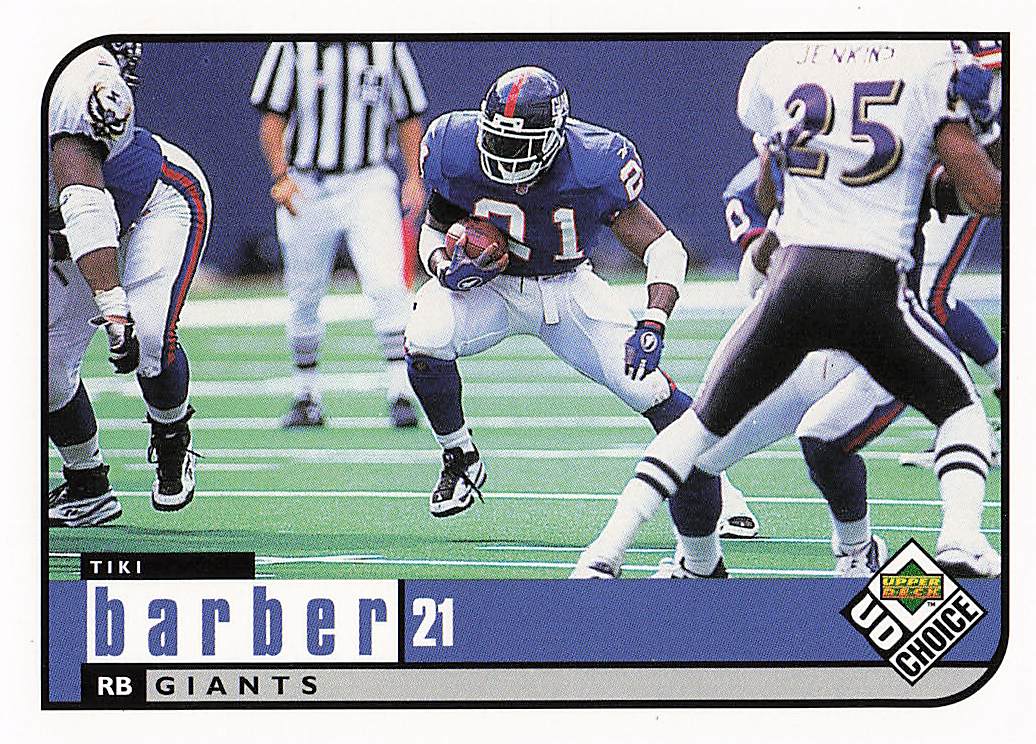 1998 UD Choice Football Tiki Barber #119