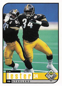 1998 UD Choice Pittsburgh Steelers Football Tim Lester #PS6
