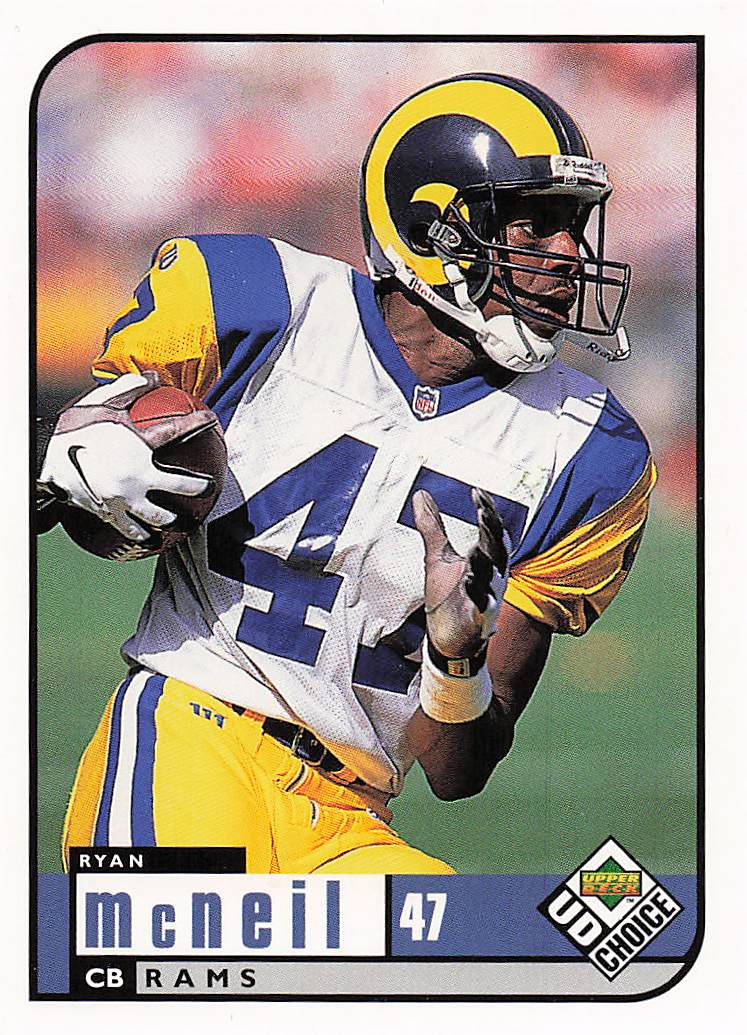 1998 UD Choice Football Ryan McNeil #149