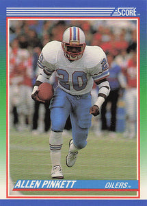1990 Score Football Allen Pinkett #22