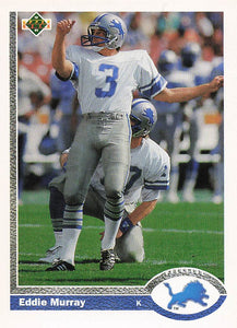 1991 Upper Deck Football Eddie Murray #321b