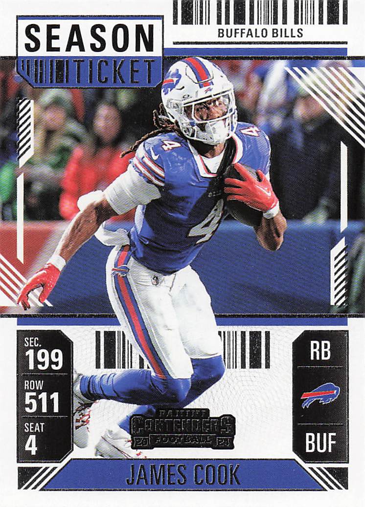 2024 Panini Contenders Football Season Ticket Retail James Cook #10