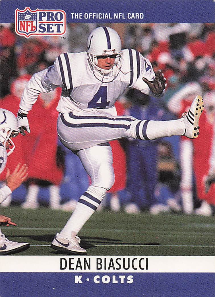 1990 Pro Set Football Dean Biasucci #129