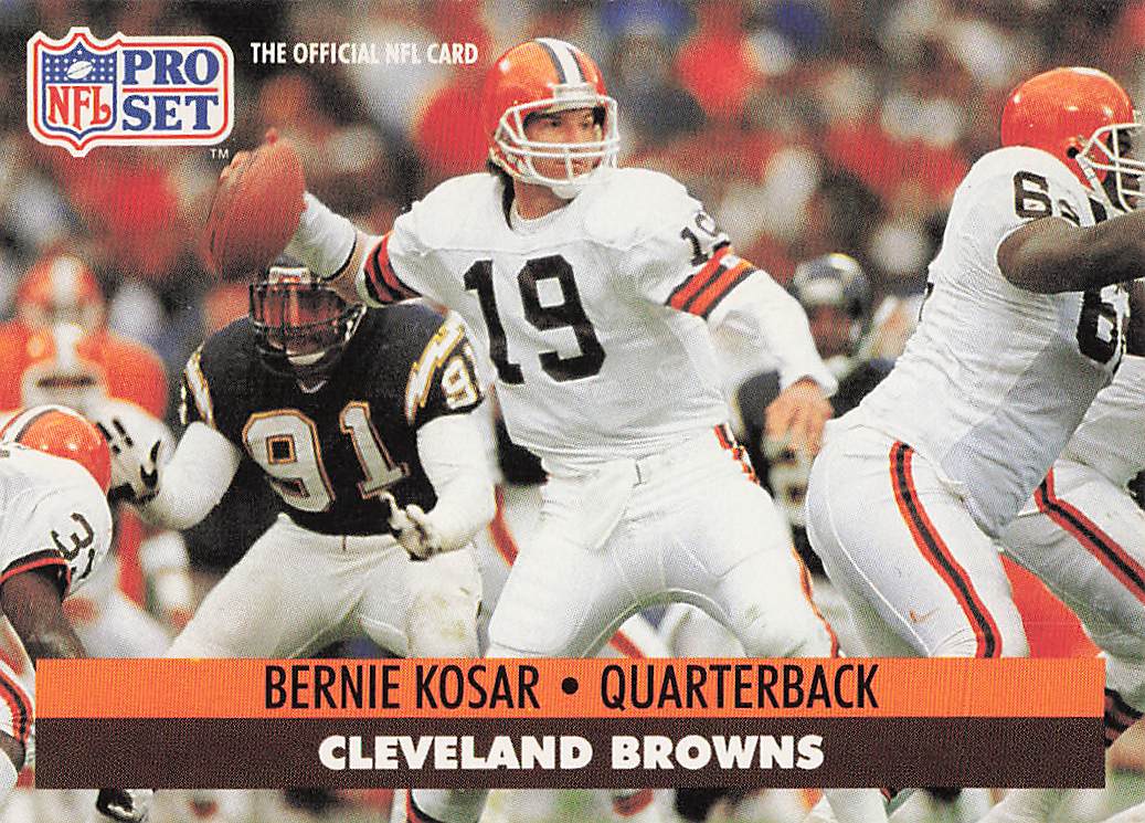 1991 Pro Set Football Bernie Kosar #121b