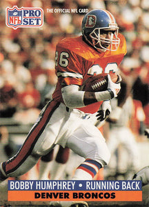1991 Pro Set Football Bobby Humphrey #140